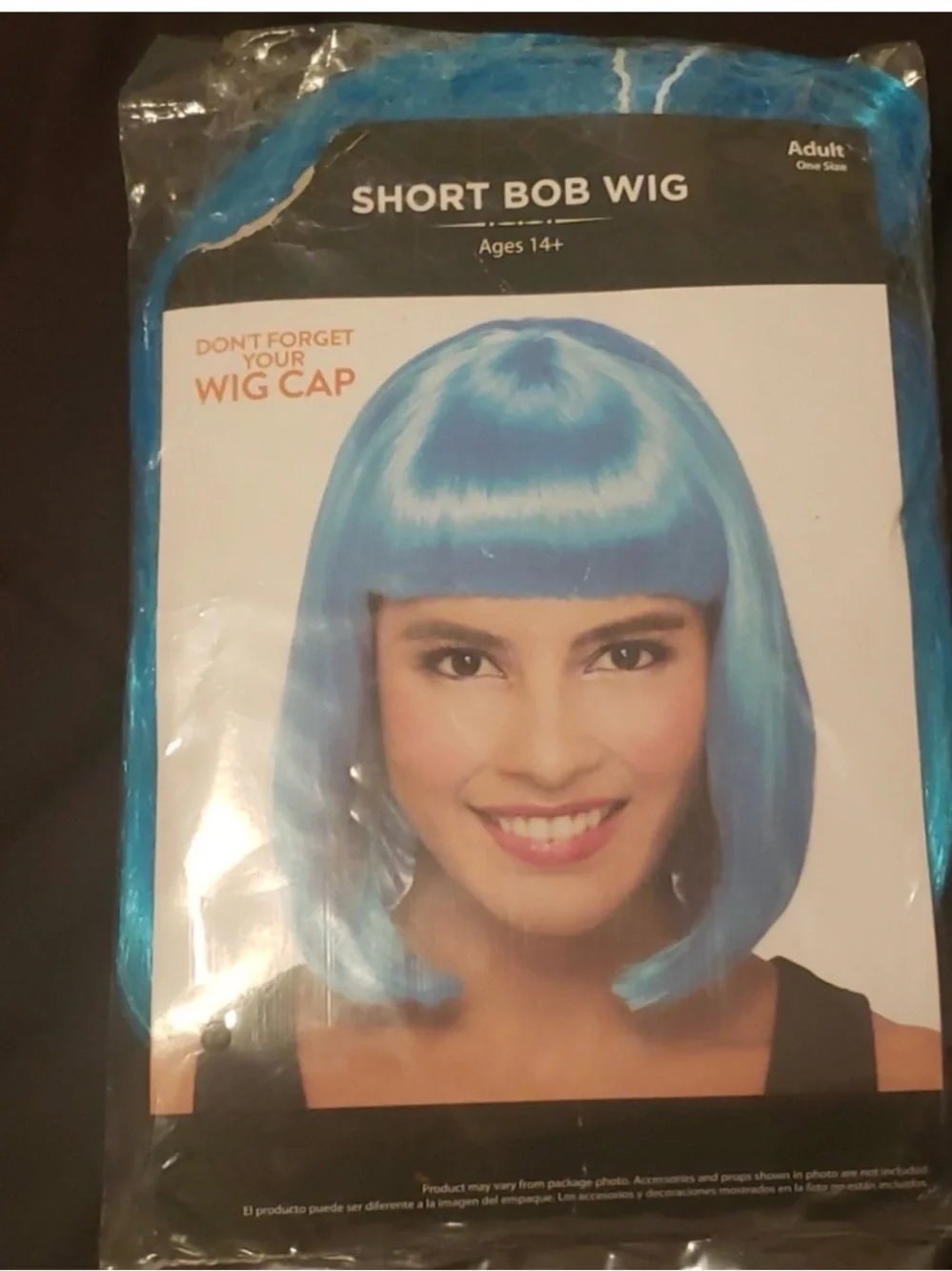 Short Bob Wig - Blue -